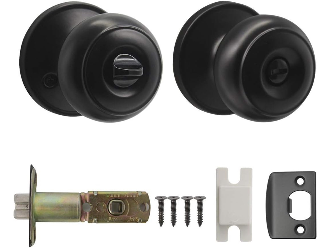 Maçaneta De Porta Interna Com Privacidade, Em Aço Inoxidável, Para Quarto, Banheiro, Com Design Plano E Reversível