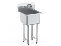 Lava Loiça Industrial E Profissional Em Inox Com Torneira 360º E Bancada Tekmaquinas