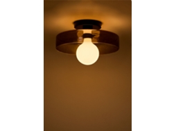 Luminária De Teto De Vidro Jaxal Vidro Castanho Fumado Ø35 Cm Sklum