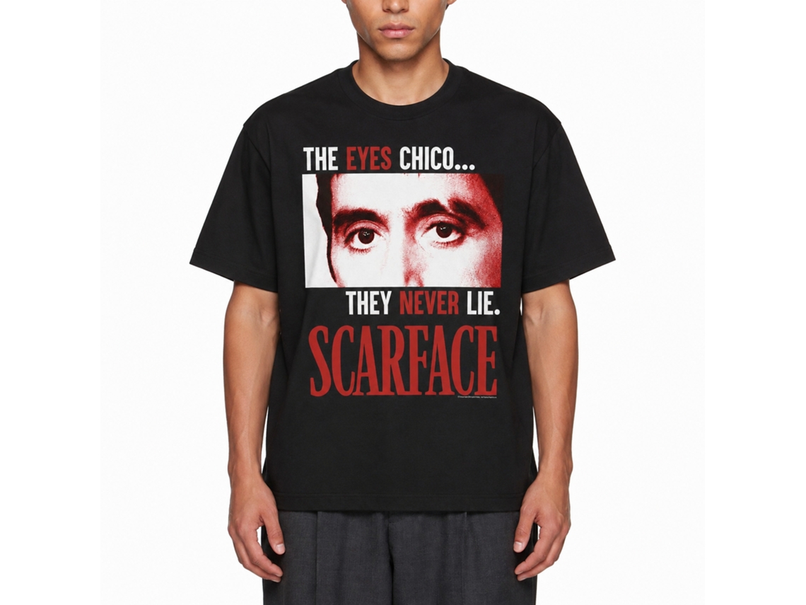 Rockinstone Scarface Movie The Eyes Never Lie Black Adult T-shirt Size:xxl