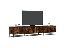 Móvel De Tv 210x35x41 Cm Derivados De Madeira Carvalho Fumado Dkd Home Decor