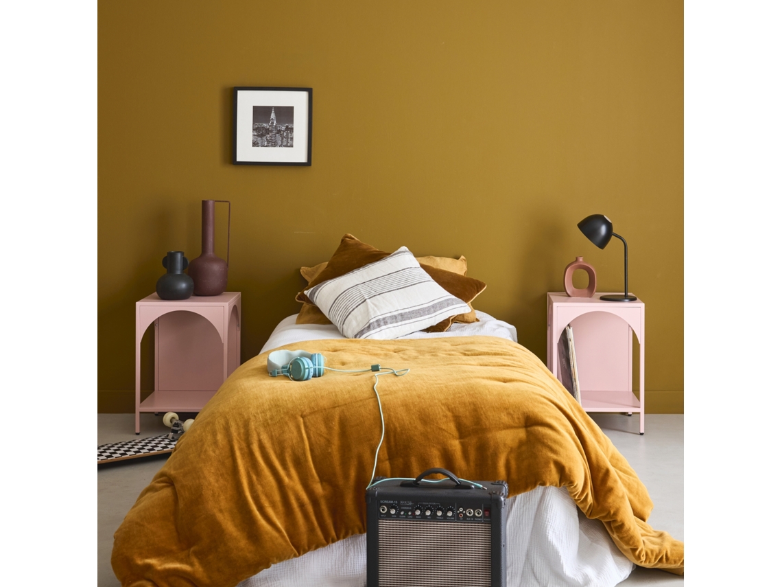 Mesa de Cabeceira SWEEEK Metal Rosa (51x35x35)
