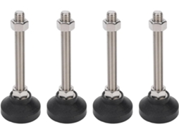 Pés Niveladores Para Móveis Diydeg, 4 Peças, D50xm12x100mm, Base Redonda Antiderrapante, Niveladores Ajustáveis