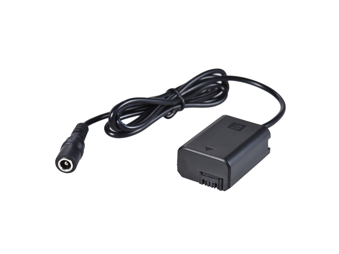 Adaptador de bateria falso 2026 NP FW50 para Sony A7 A7sii A6500 A6000, fonte de alimentação CA PW20