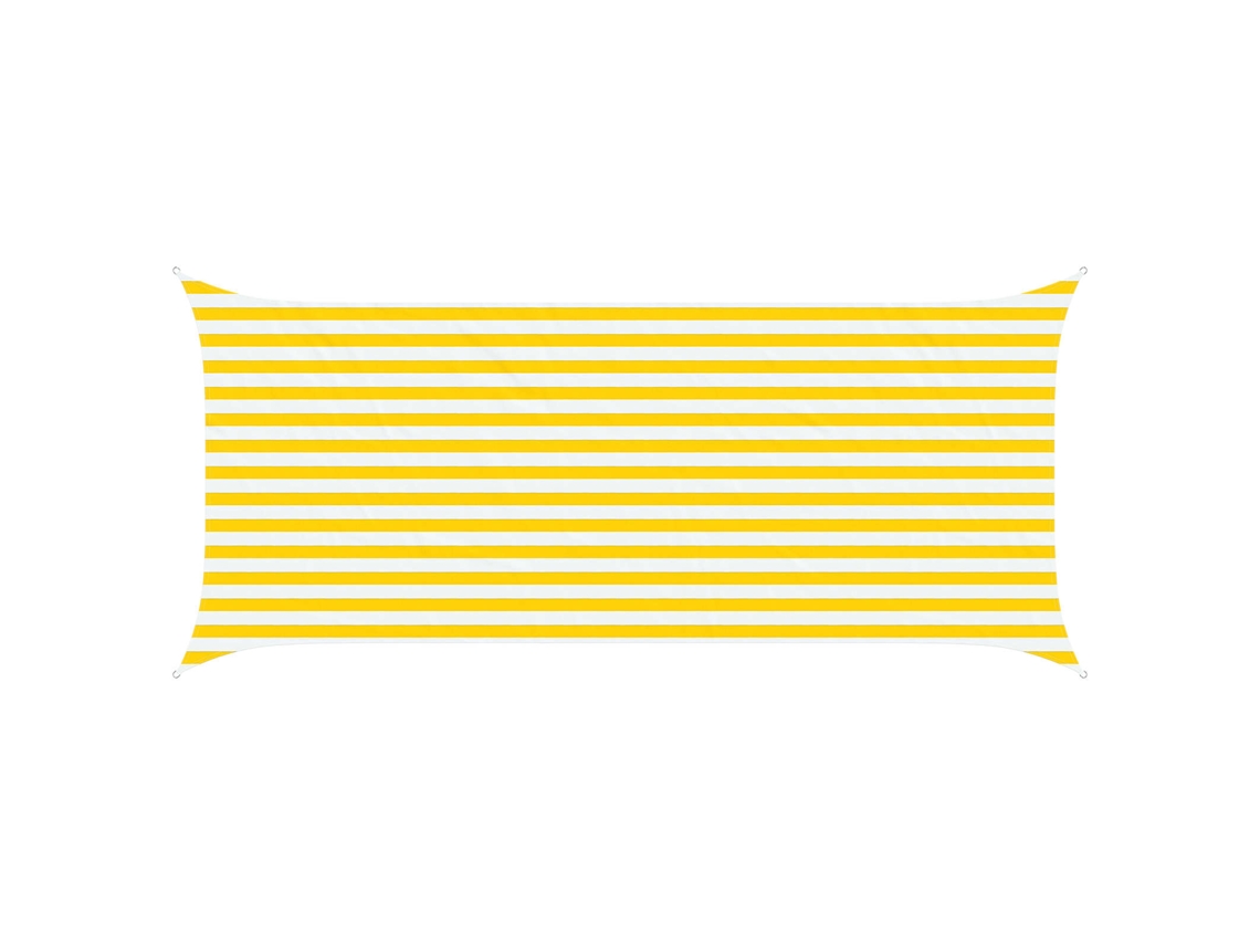 Conjunto 1 Sombra Externa Vidaxl Amarelo Poliéster (4,5 X 2 M)