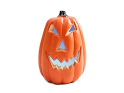 Laxiscreed Abóbora De Halloween Lisa De 5,5 Polegadas Com Luz, Decoração Divertida Para Interior E Exterior
