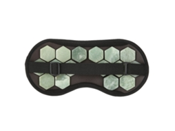 Máscara de Olhos de Jade Natural com Germânio, Terapia Magnética, Proteção Ocular Durante o Sono e Cuidados com a Saúde AQUAFORGE