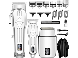 Máquina De Cortar Cabelo Máquina De Cortar Cabelo Conjunto De Barbeador De Barba Conjunto Sem Fio Kit De Tosa Combinação De Aparador Nostalgia88