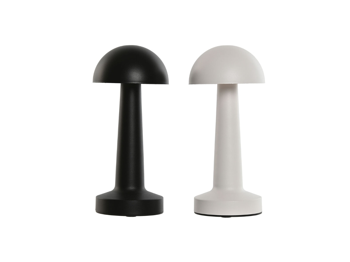 Lâmpada de mesa HOME ESPRIT Branco Preto 9 x 9 x 22 cm (2 Unidades)