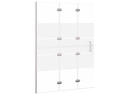 Maison Exclusive - Divisória De Chuveiro Dobrável Esg 100x140 Cm Branco