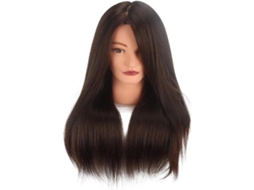 Cabeça de Boneca SFUSHOS com Cabelo Alisável, Cacheado e Tingido
