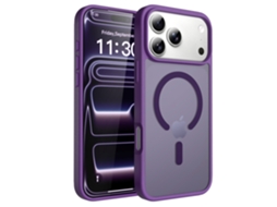 Capa De Celular Fosca, Magnética E Com Toque Aveludado, Resistente A Quedas.roxo Escuro - Iphone 16e