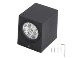 Luz de parede LED 5w alumínio à prova d'água 85 265v branca para pátio varanda S/MARCA