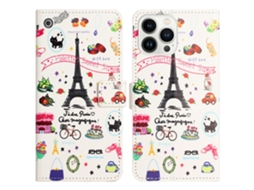 Capa Em Couro Pu Para Apple Iphone 16 Pro Max - Torre De Ferro