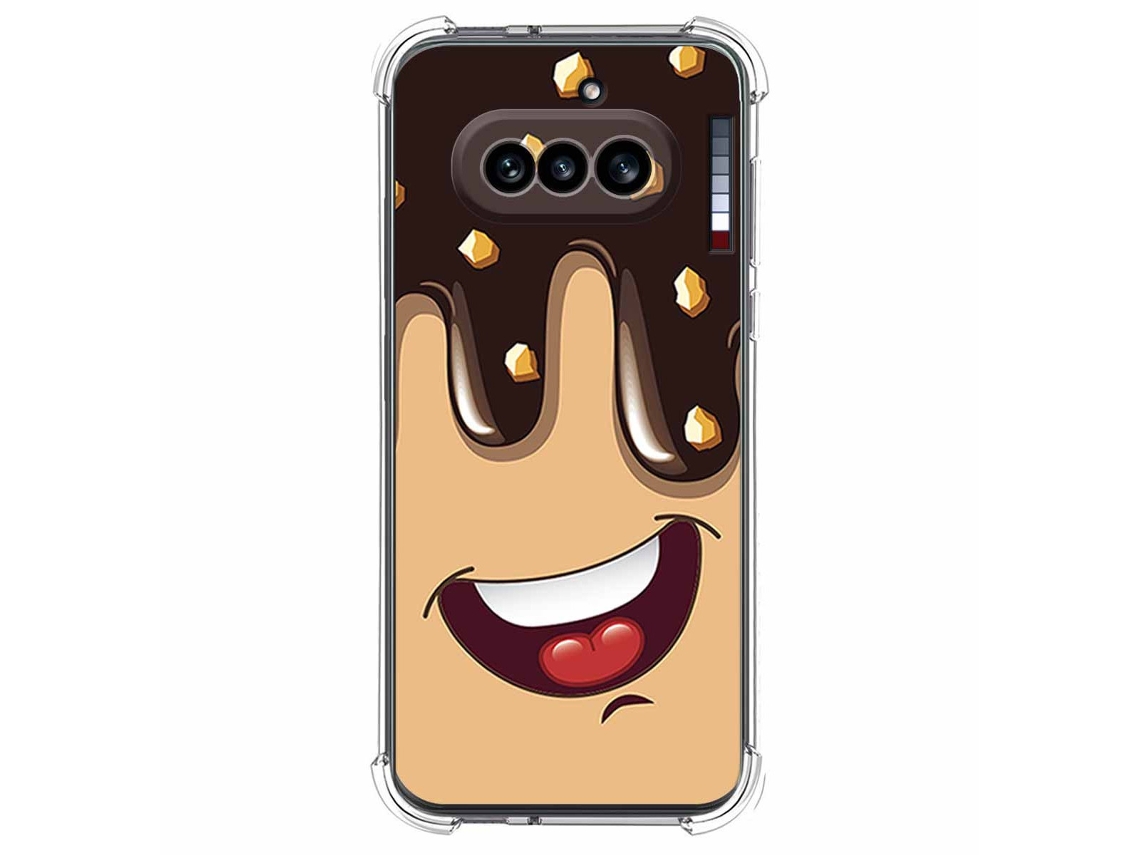 Capa Tumundosmartphone De Silicone À Prova De Choque Para Nothing Phone 4a 5g Com Estampa De Sorvete E Chocolate Em Estilo Desenho Animado