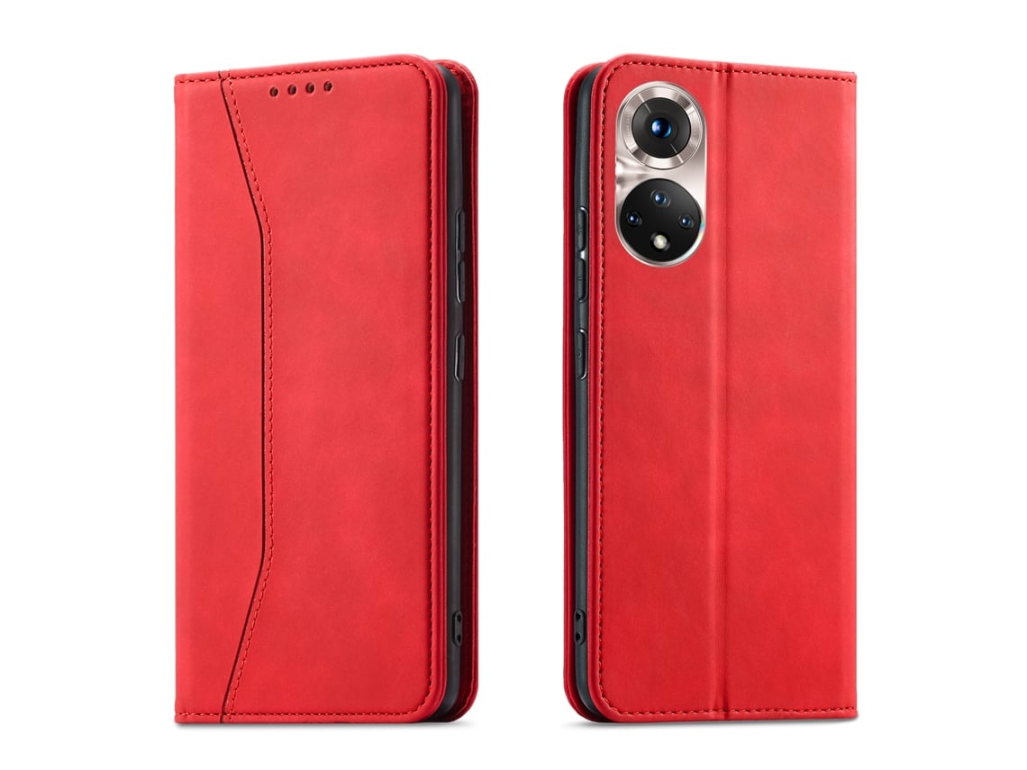 Capa De Couro Para Celular Honor, Compatível Com A Nova Capa Flip Da Huawei.vermelho - Mate 50