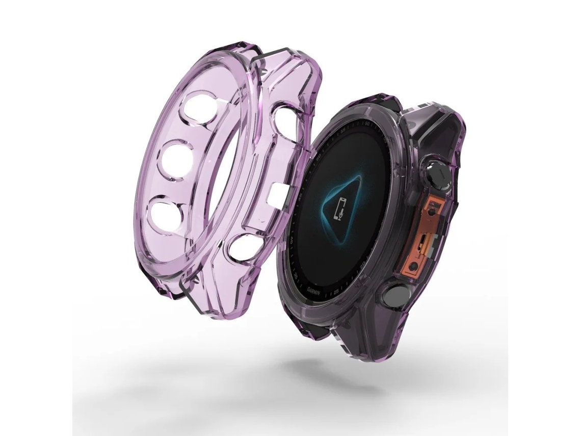 Capa Para Garmin Fenix8 43mm (roxa) Spqment