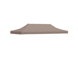 Vidaxl Teto Para Tenda De Festas 6x3 M 270 G/m² Cinzento-acastanhado