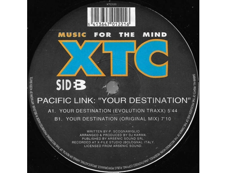 Vinil Your Destination Xtc