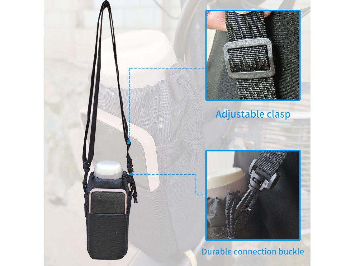 Bolsa AQUAFORGE, Impermeável para Guidão de Bicicleta, para Guardar Celular, Garrafa, Ferramentas e Pequenos Objetos