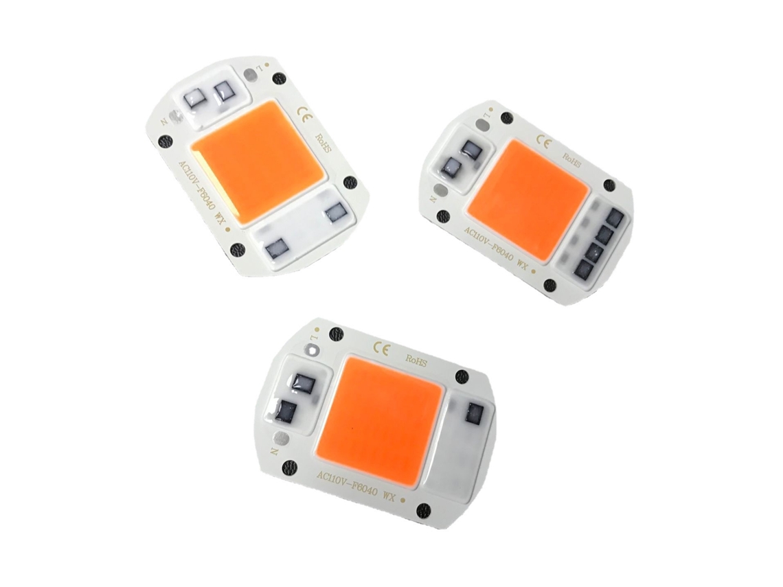 2pcs chip de lâmpada Led Cob SMD alta potência 20w/30w/50w AC220v para DIY