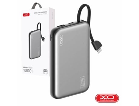 XO Powerbank 10000Mah - Carga Inalambrica - Salida USB-C 20W - Facil de Transportar - 600 Ciclos de Carga - Resistente - Color G