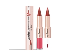 Batom Gloss 2 em 1 Vermelho Marrom Rosa Nudo