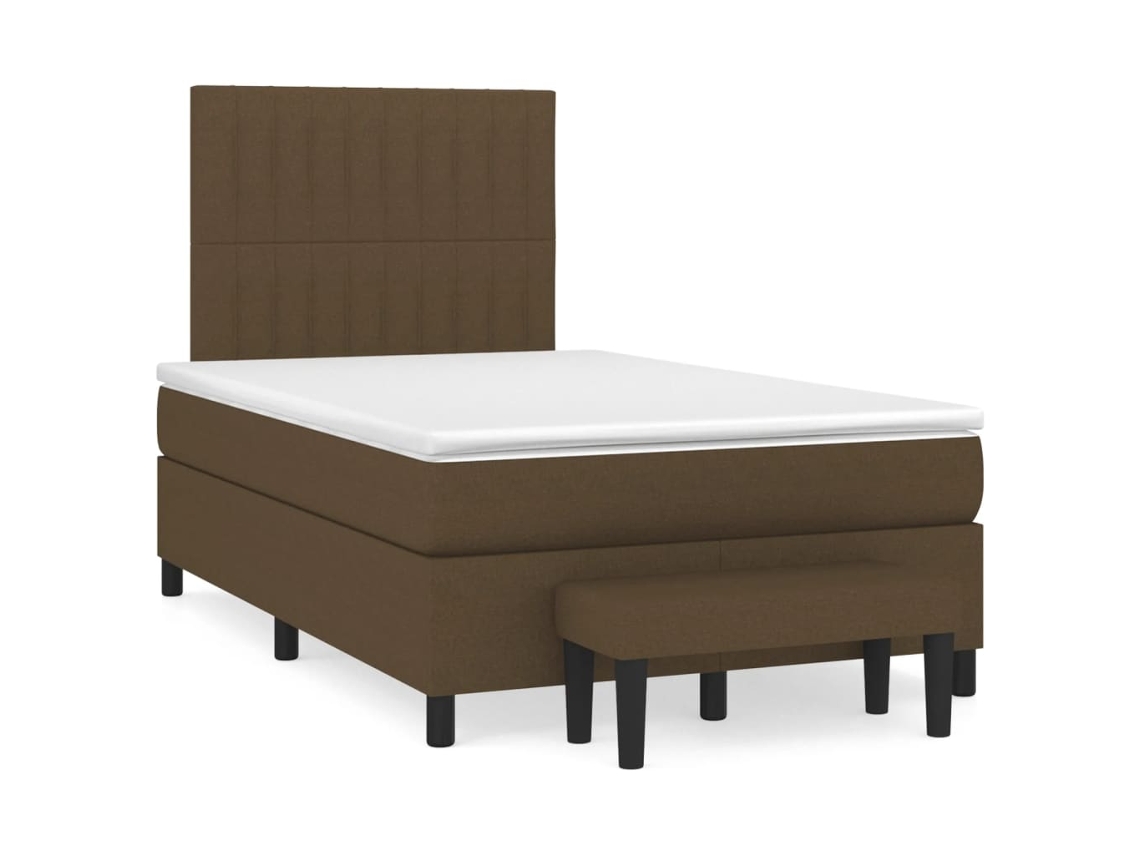 Box Spring Bed, Box Spring Beds Vidaxl Marrom Tecido (120 X 200 Cm)