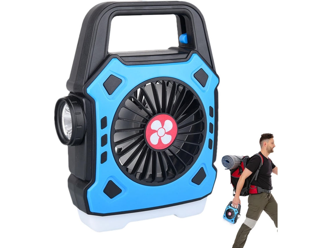 Ventilador de acampamento recarregável, equipamento portátil