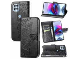 Capa De Couro Com Aba Horizontal, Estampa De Borboletas E Flores Em Relevo, Para Motorola Edge S, Com Suporte, Compartimentos Para Cartões, Carteira E
