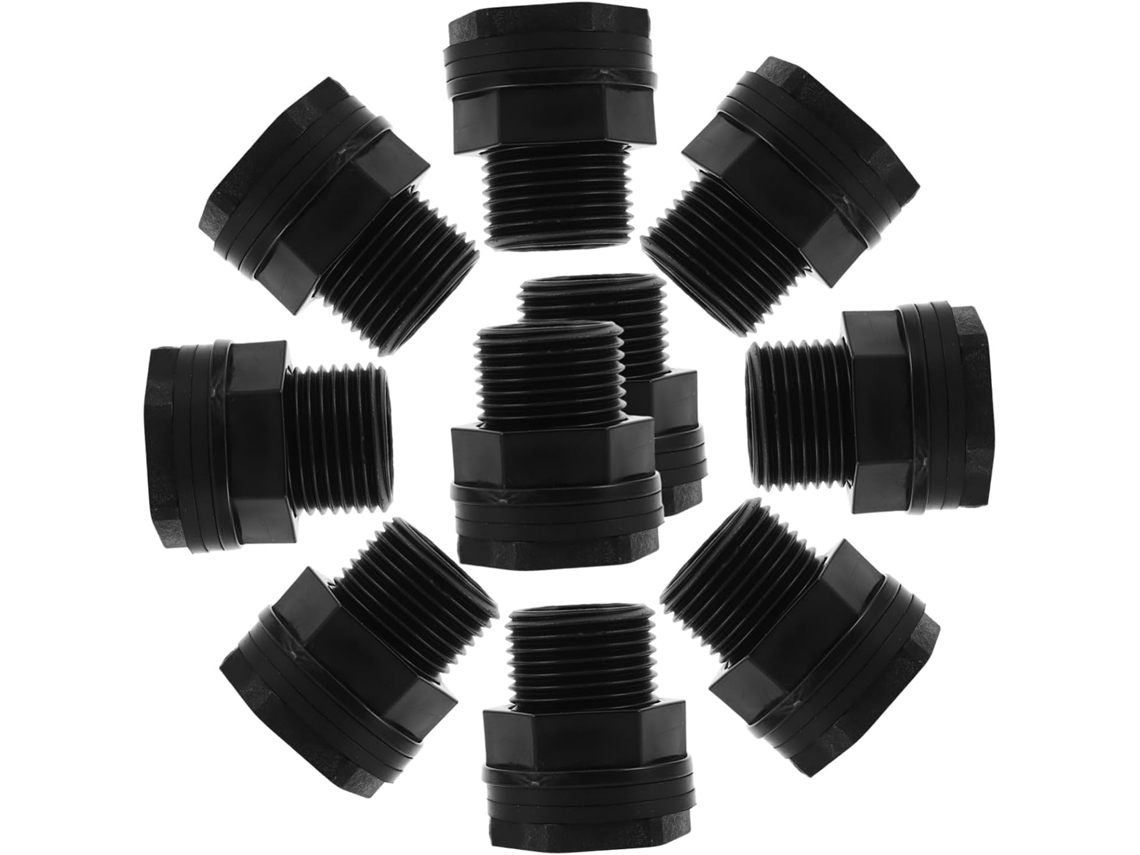 Conjunto De 10 Conectores Tanque Água Com Rosca Npt Para Ght,