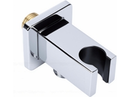 Suporte De Parede Para Chuveiro Mão Cryfokt, Design Quadrado Em Aço Inoxidável Com Cotovelo E Flange De Abastecimento