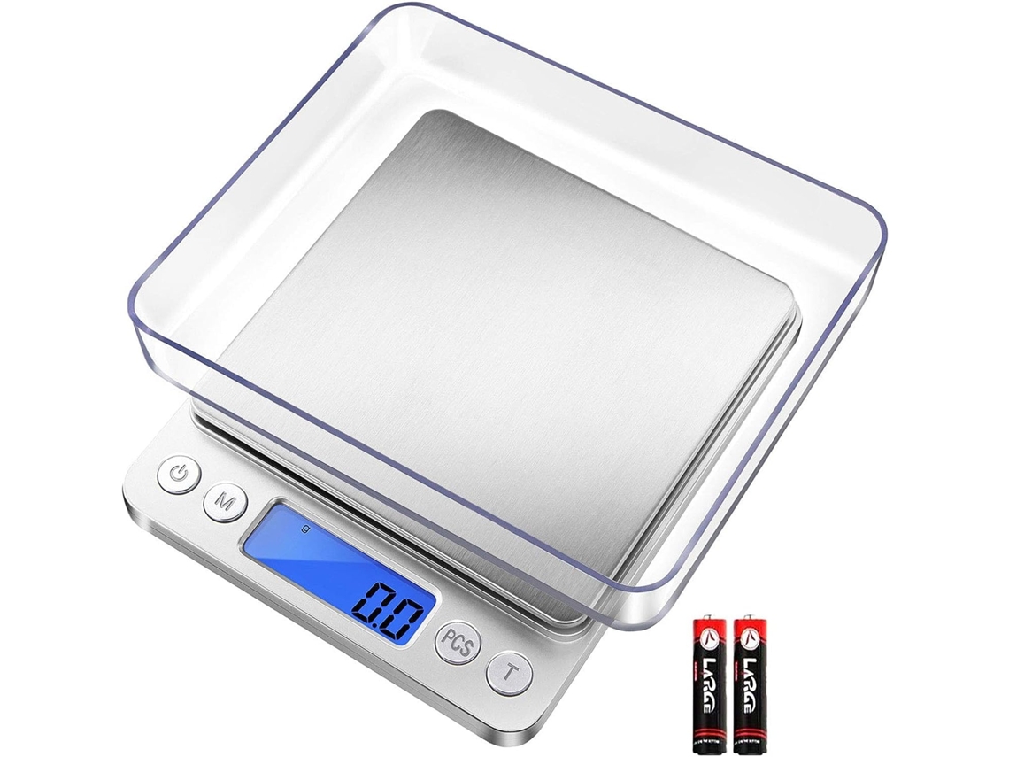 Balança Digital AQUAFORGE 3000g/0,1g com 6 Modos, Tara, Gramas e Onças