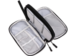 Bolsa Portátil Para Transporte De Cabos De Dados, Organizador De Cabos, Clipe, Compartimento Para Pe Gokoco