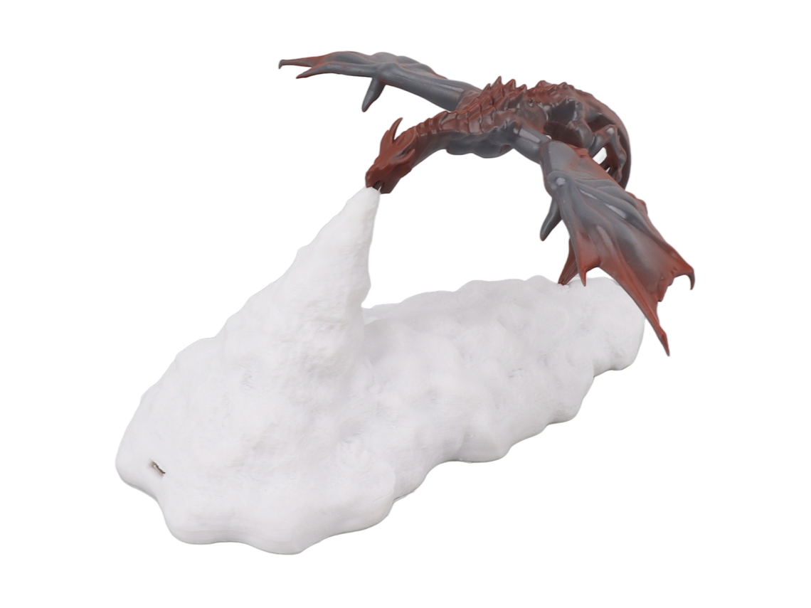 Lâmpada Dragão Usb Touch Led Vermelha Presente Natal Crianças