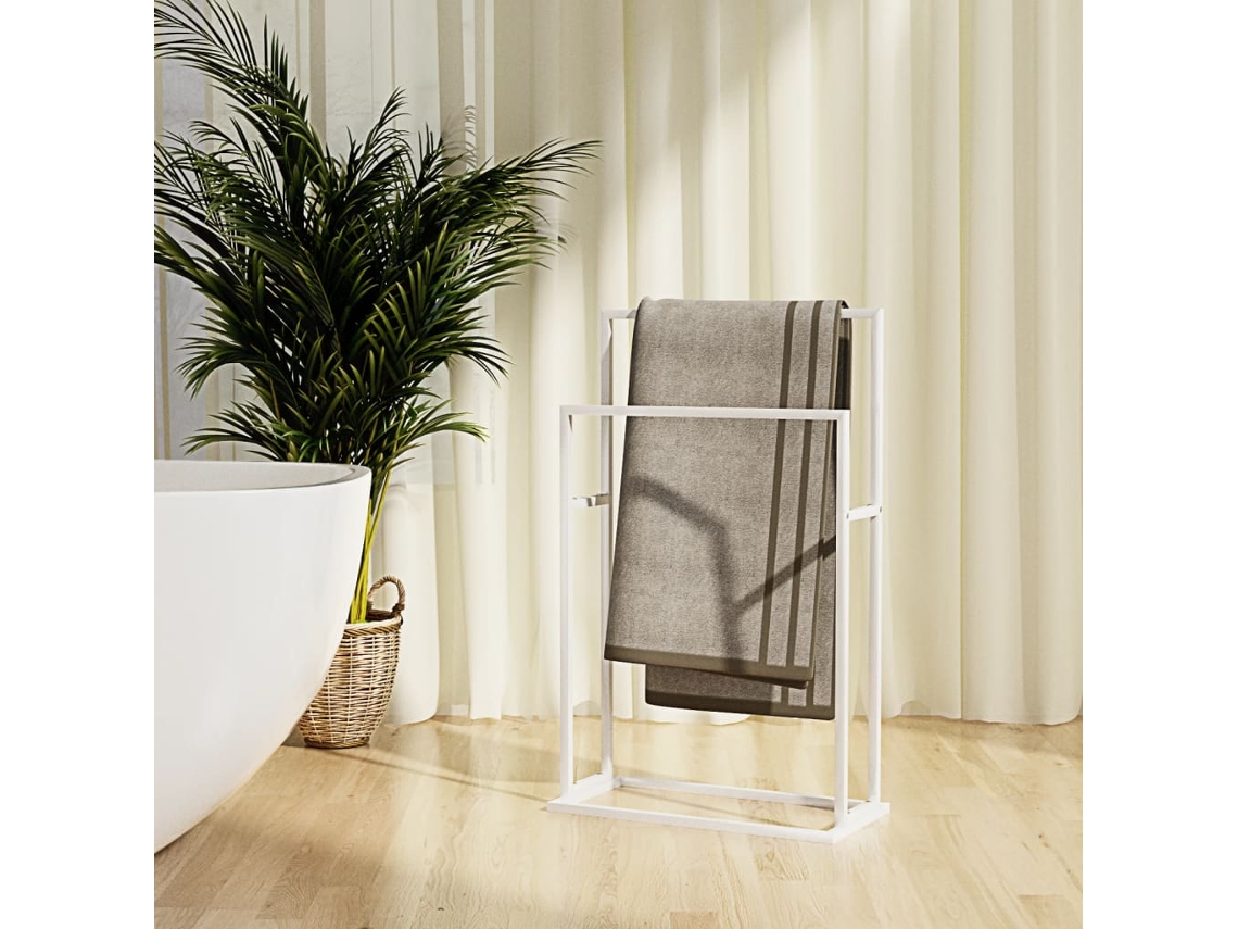 Toalheiro De Pã© 48x24x78,5 Cm Ferro Branco DKD HOME DECOR