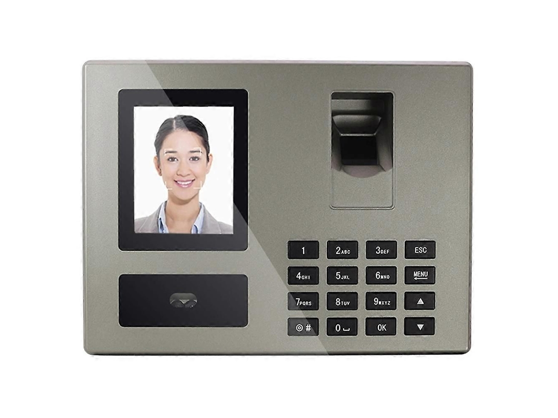 Fa03 Máquina De Ponto Eletrônico Com Reconhecimento Facial, Impressão Digital E Comando De Voz Inteligente