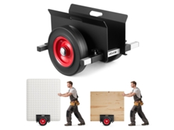 Carro Porta Pratos Com Capacidade Para 453,6 Kg Com Rodas E Transportador De Placas Preto Vevor