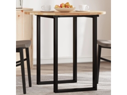 Vidaxl Tampo De Mesa Redondo Ø80x2 Cm Madeira De Acácia Maciça