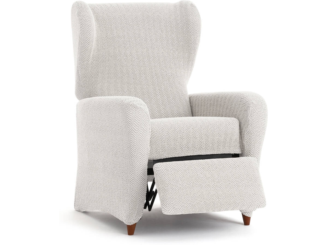 Capa de Poltrona Relax EYSA Premium Jaz Tecido Multielástico (85 x 90 x 120 cm - Poliéster e Algodão - Crudo)