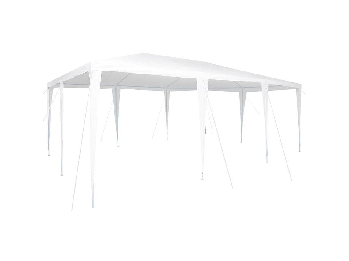 Conjunto 1 Tenda De Festa Vidaxl Branco Polietileno (600 X 400 X 266 Cm)