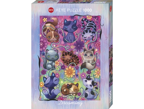 Puzzle 1000 peças Dreaming Kitty Cats (Idade minima recomendada: 14 anos)