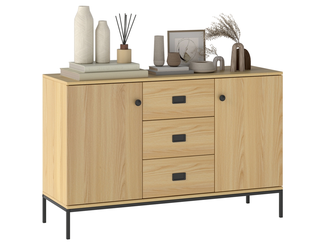 Ilha de cozinha ZENCORE SERVICES com mesa de jantar, bancada, capacidade para 4, com 4 portas, preta