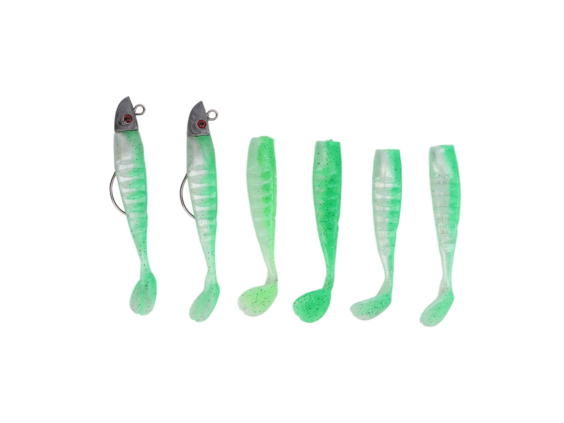 Isca de Pesca Soft Silicone 2 Box Verde pea