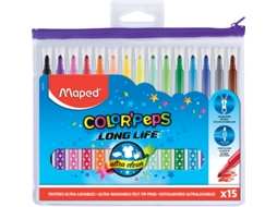 Caixa 15 Feltros Maped Color Peps com Zip