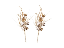 2 Peças de Artesanato em Concha de Flores de Algodão ALLINLESS