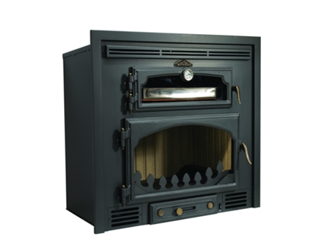 Estufa de Lenha Inserível Em Fundição Com Turbinas e Forno Everest 13 Kw MAESTRO FERRETERO