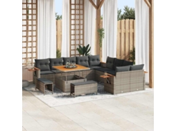 Vidaxl Conjunto De Sofá De Jardim 17 Unid. 12-número De Lugares