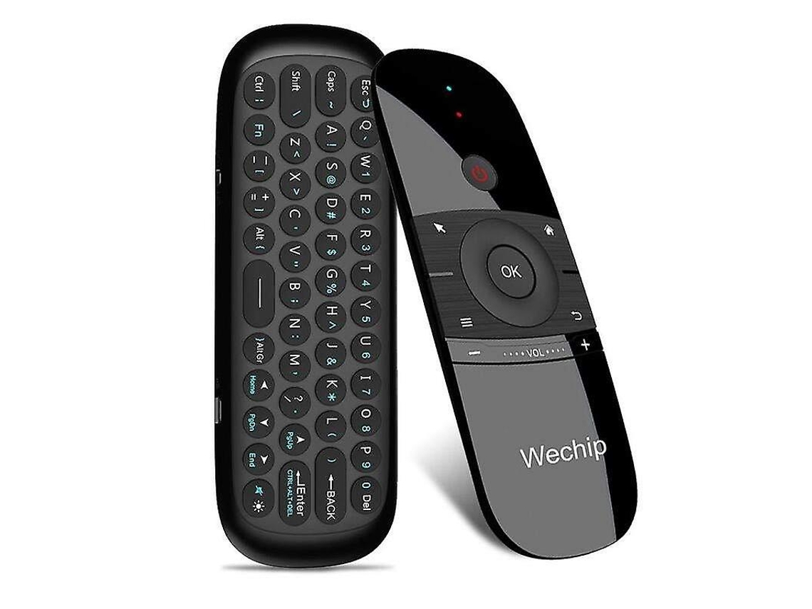 Teclado Air Mouse Sem Fio W1 2.4g Com Receptor Usb Para Android, Smart Tv, Teclados E Teclados Numéricos Everley891