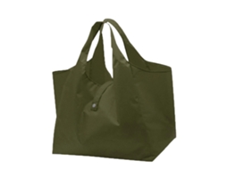 Sacola de Compras Portátil com Alça, Dobrável, Organizadora para Compras, Ideal para Viagens e Supermercado. Cor: Verde Claro. GOKOCO